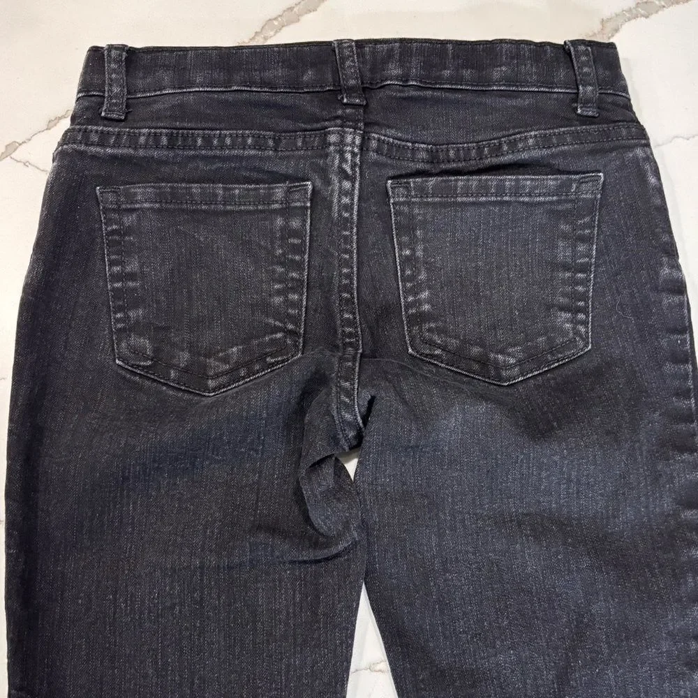 The Children’s Place Big Girls Black Dark Wash Super Skinny Denim Ankle Jeans 10